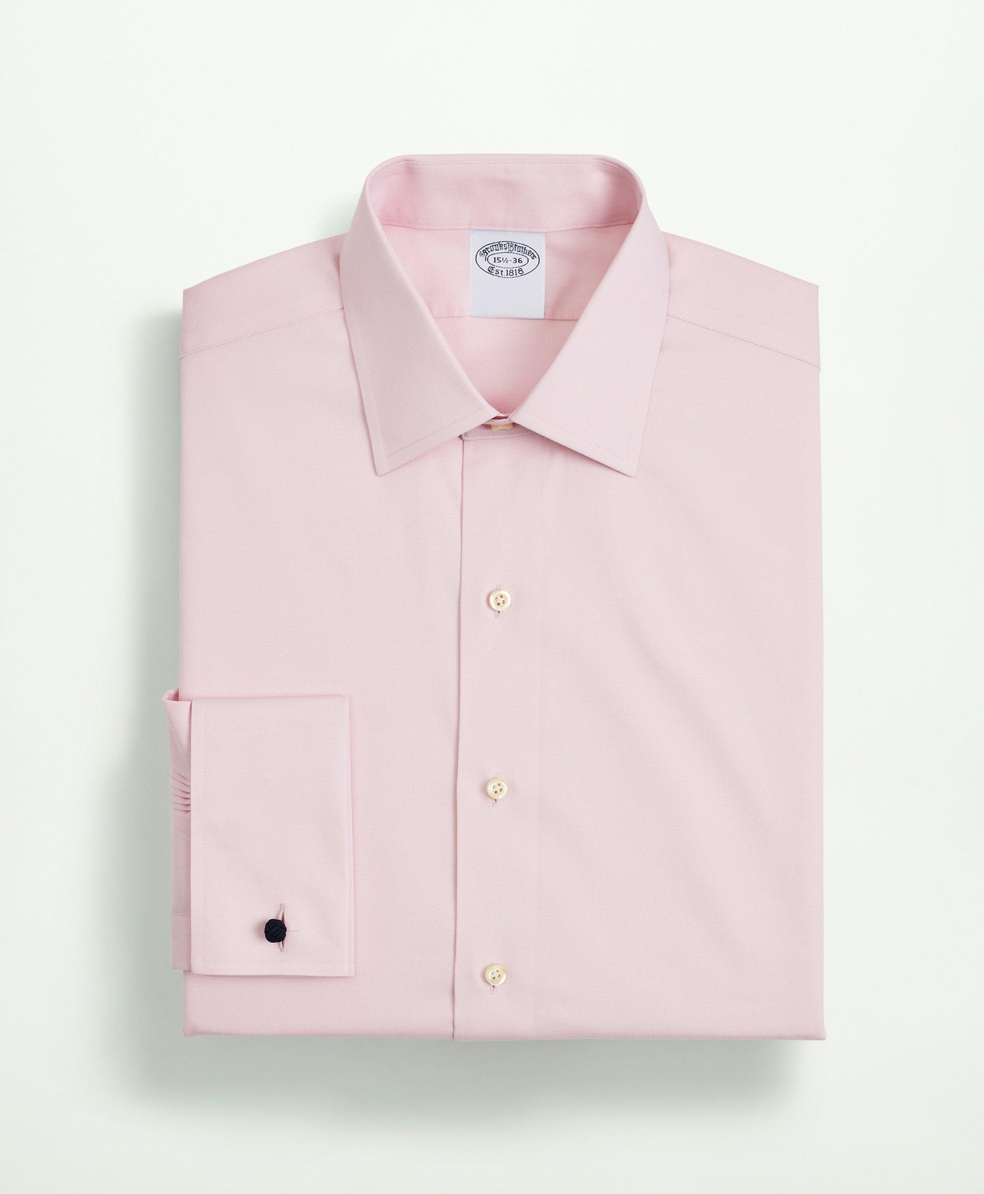 Stretch Supima® Cotton Non-Iron Pinpoint Oxford Ainsley Collar Dress Shirt