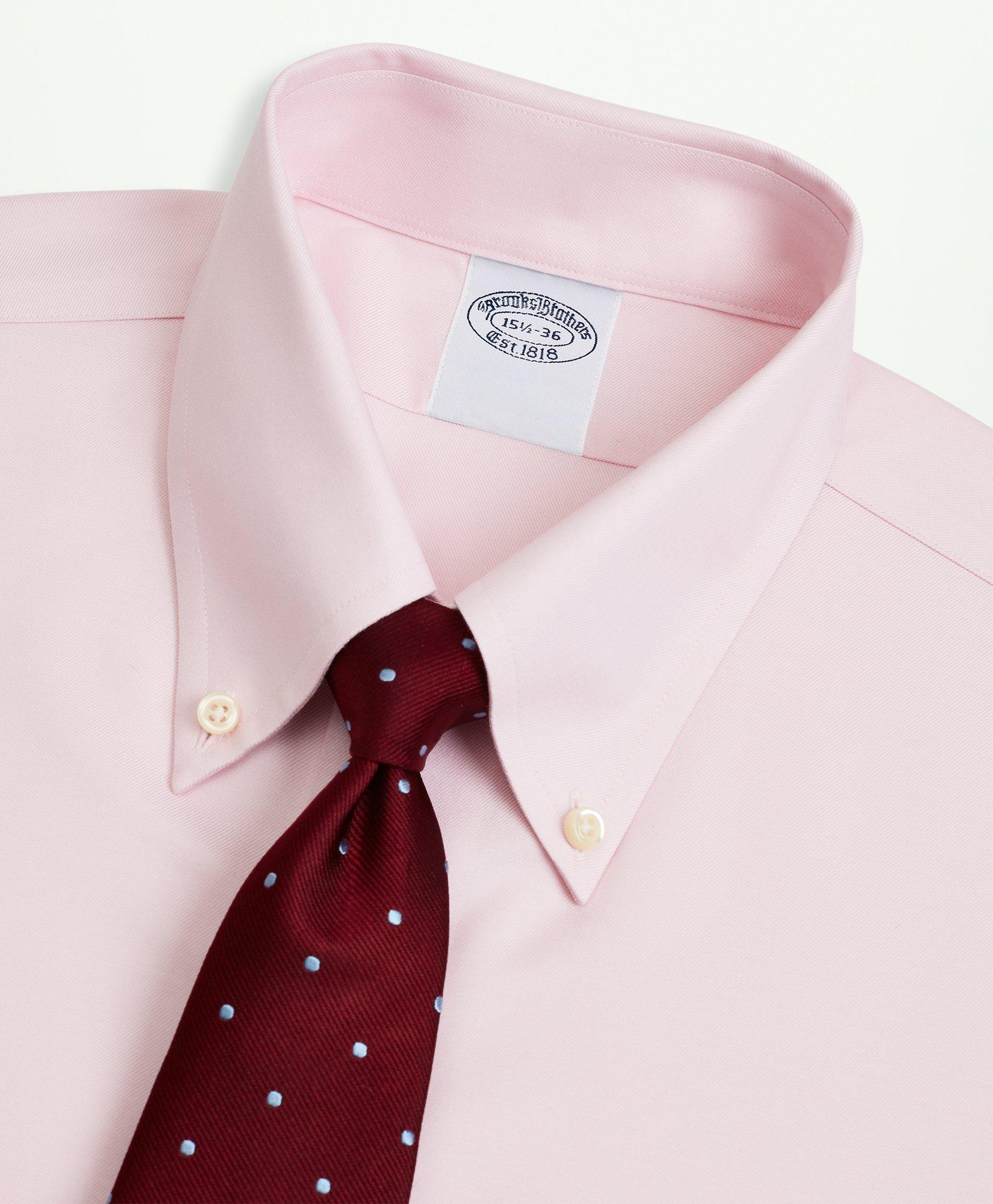 Stretch Supima® Cotton Non-Iron Twill Button-Down Collar Dress Shirt, image 2