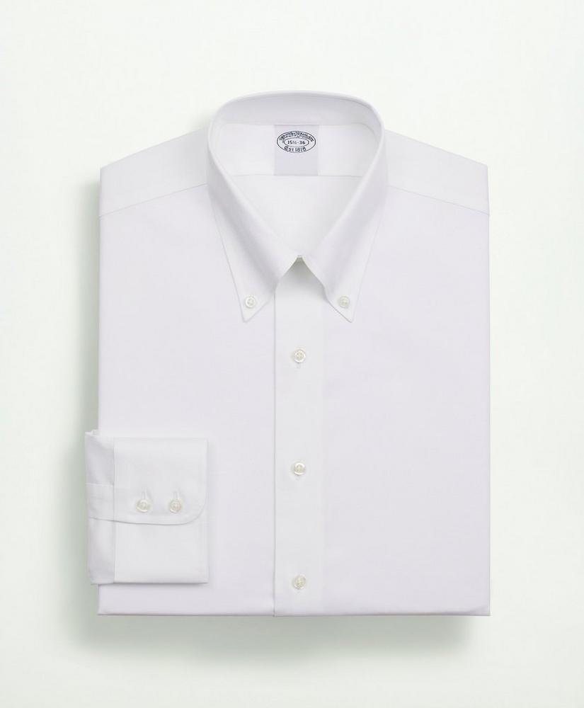 Stretch Supima® Cotton Non-Iron Twill Button-Down Collar Dress Shirt, image 4