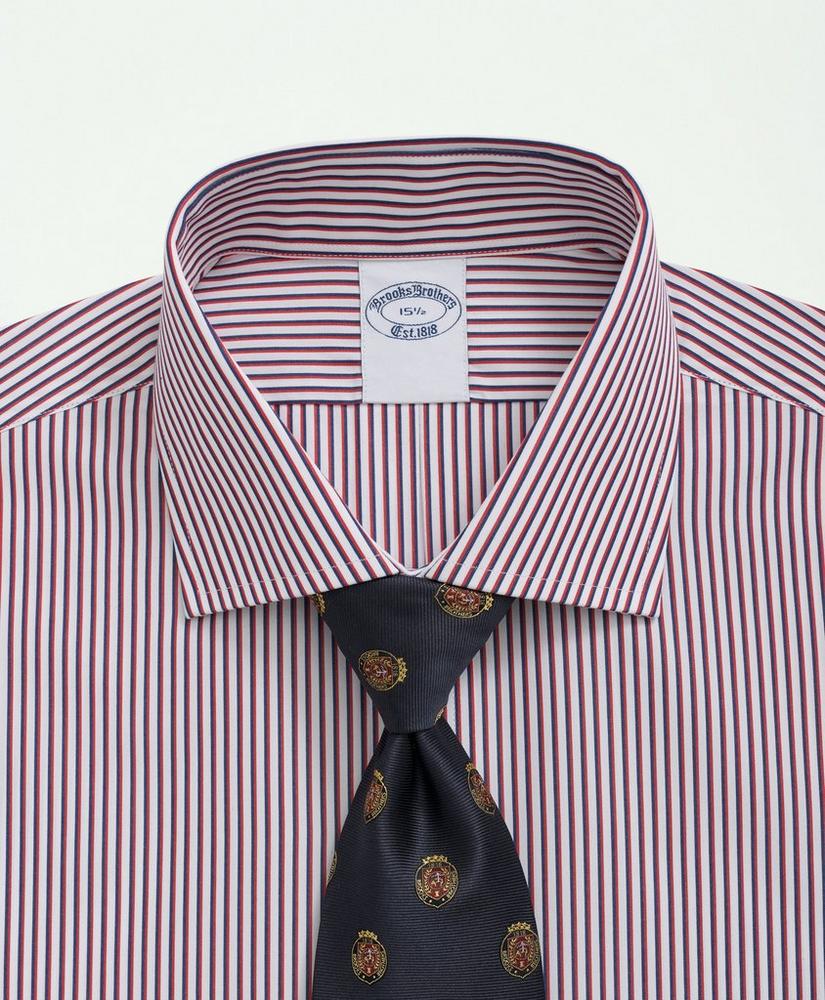 Supima® Cotton Poplin English Collar, Striped Dress Shirt, image 2