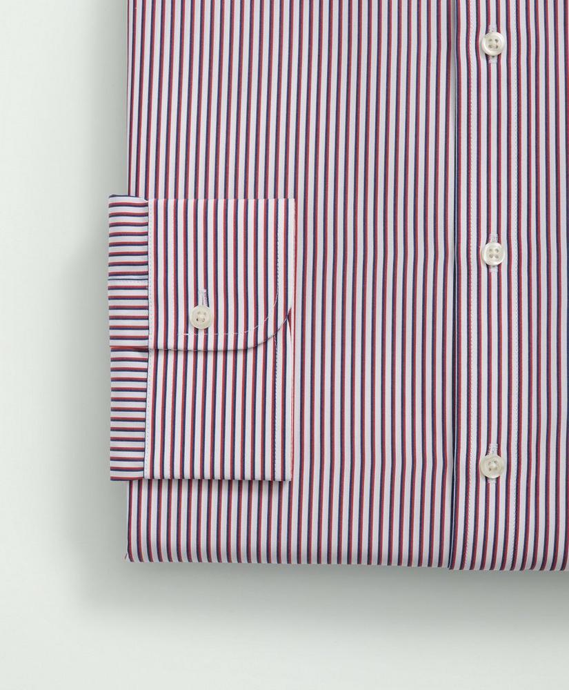 Supima® Cotton Poplin English Collar, Striped Dress Shirt, image 3