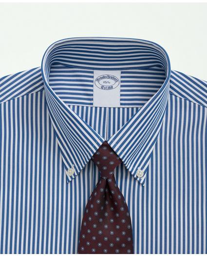 Supima® Cotton Poplin Polo Button-Down Collar, Striped Dress Shirt, image 2