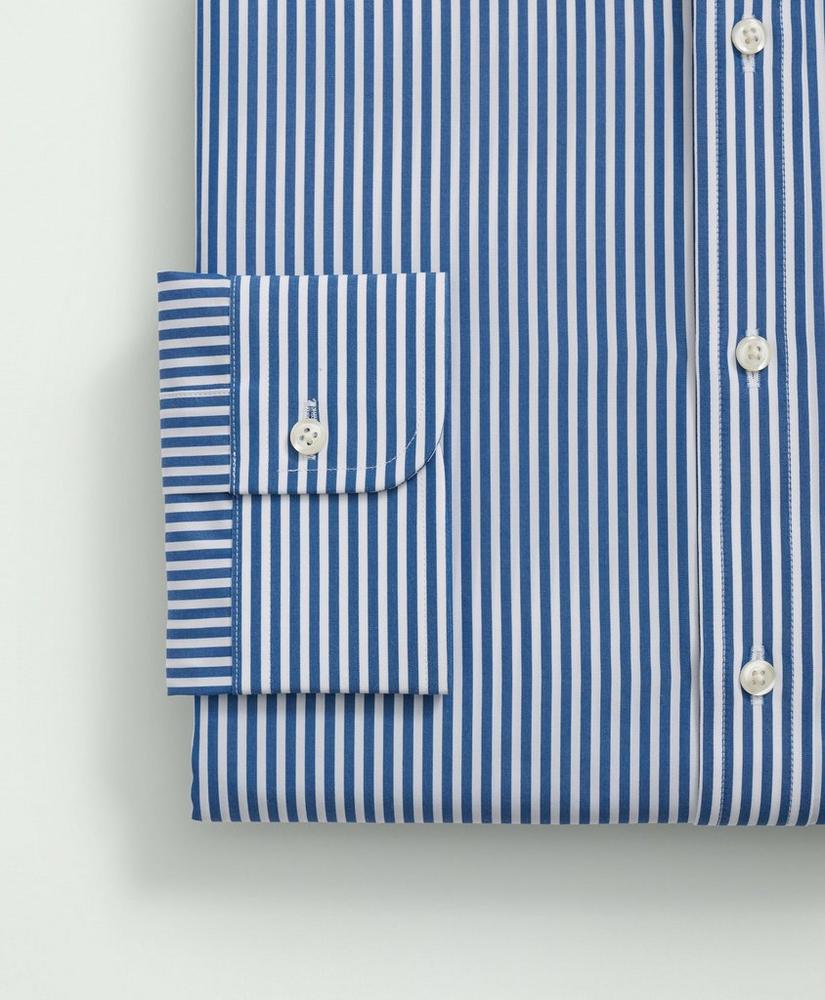 Supima® Cotton Poplin Polo Button-Down Collar, Striped Dress Shirt, image 3
