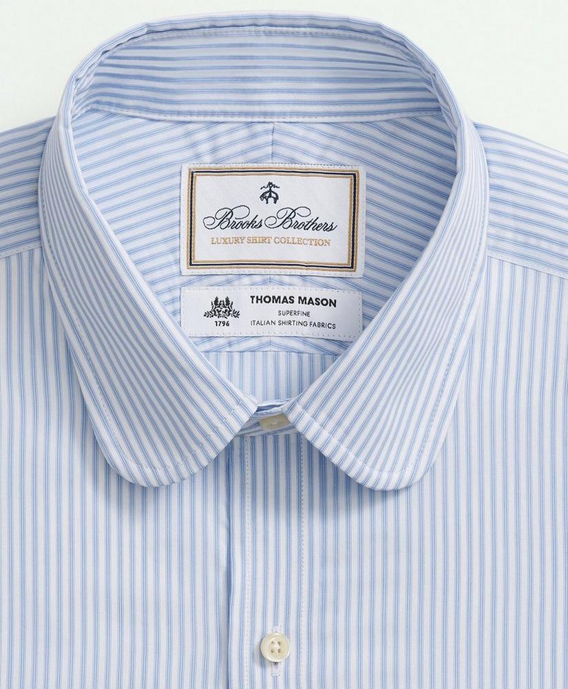 Brooks Brothers X Thomas Mason® Cotton Poplin Club Collar, Striped Dress Shirt, image 5