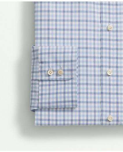 Brooks Brothers X Thomas Mason® Cotton Poplin English Collar, Checked Dress Shirt, image 4