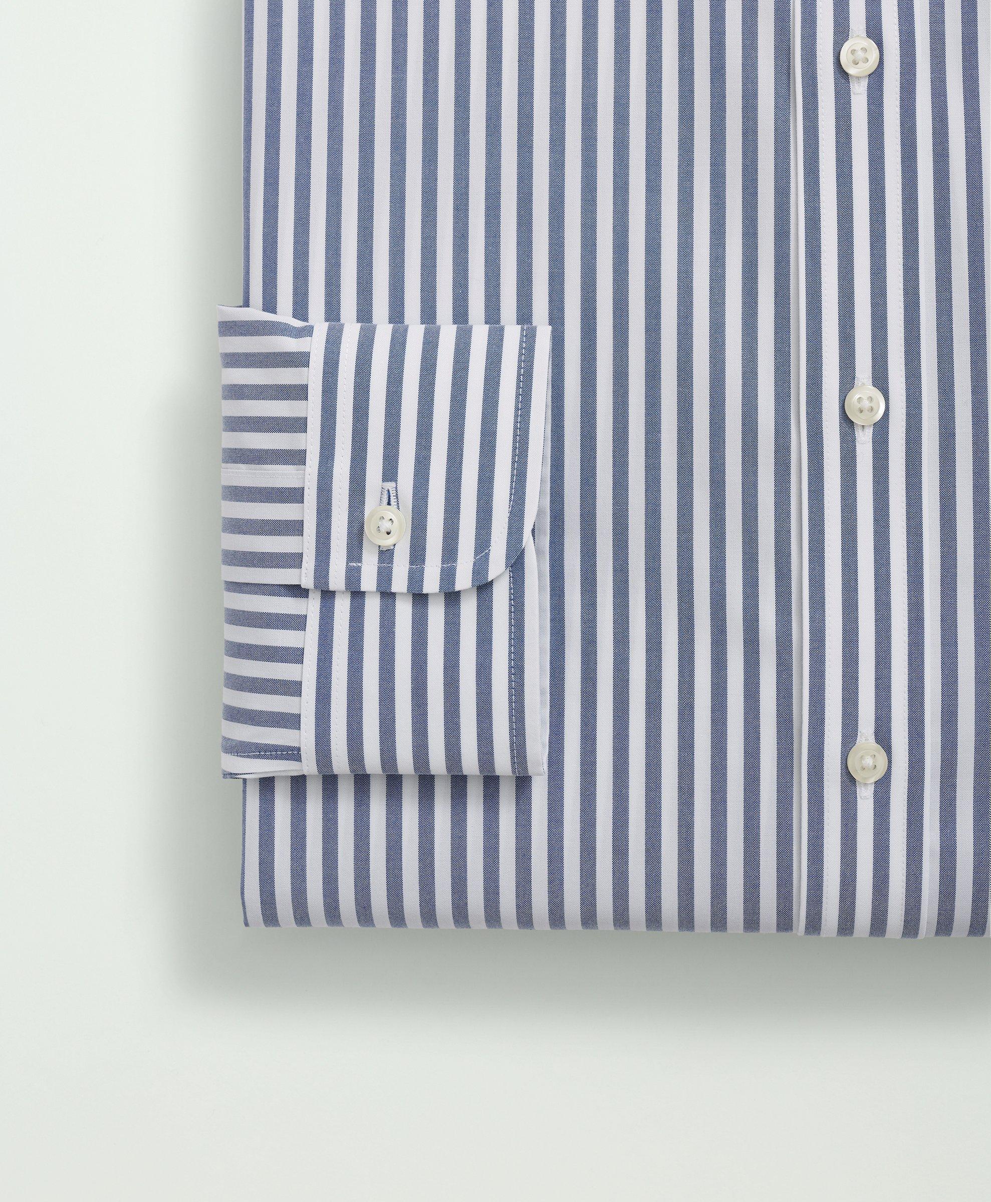 Stretch Supima® Cotton Non-Iron Poplin English Spread Collar 
