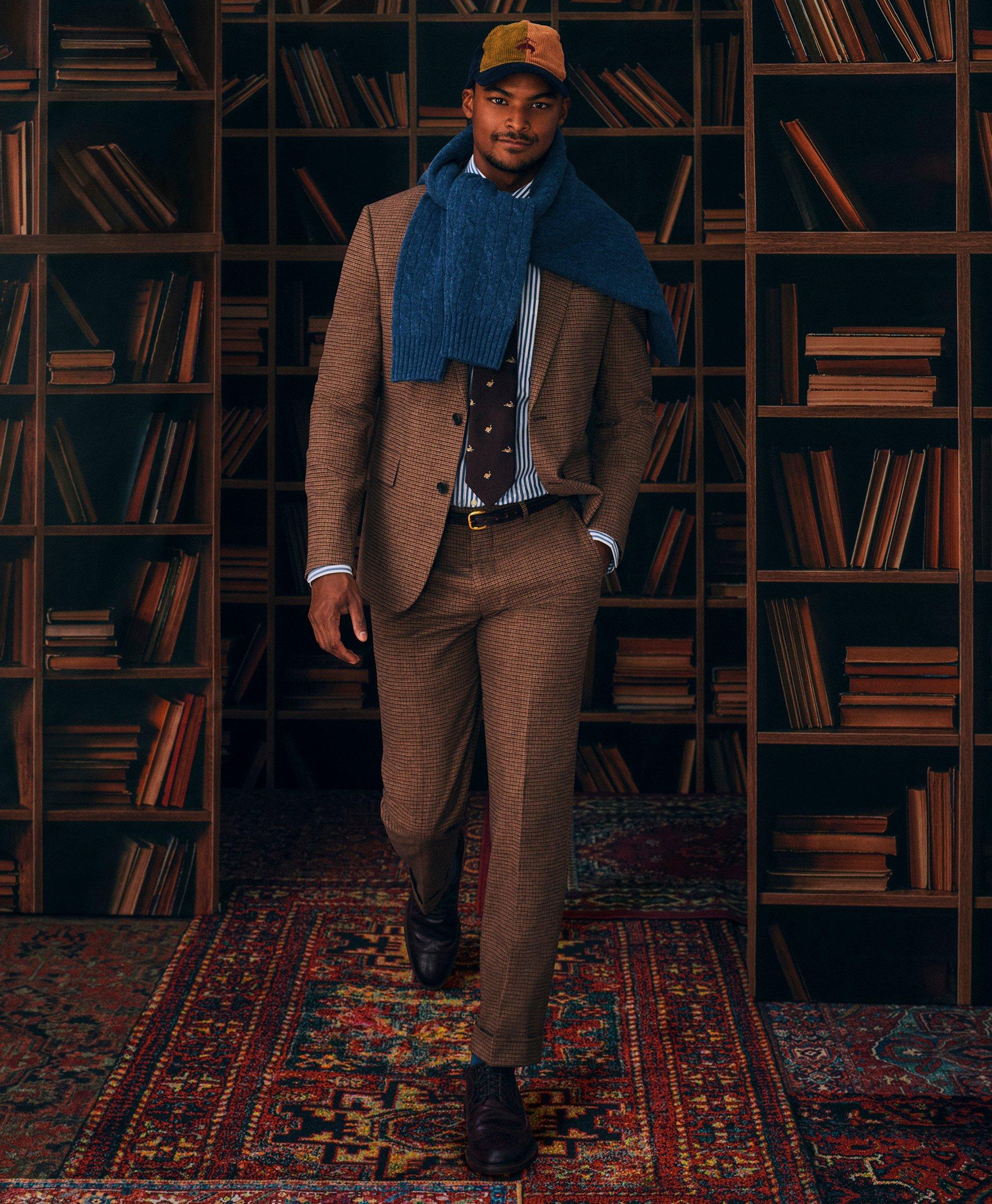 Stretch Supima® Cotton NonIron Poplin English Spread Collar, Striped