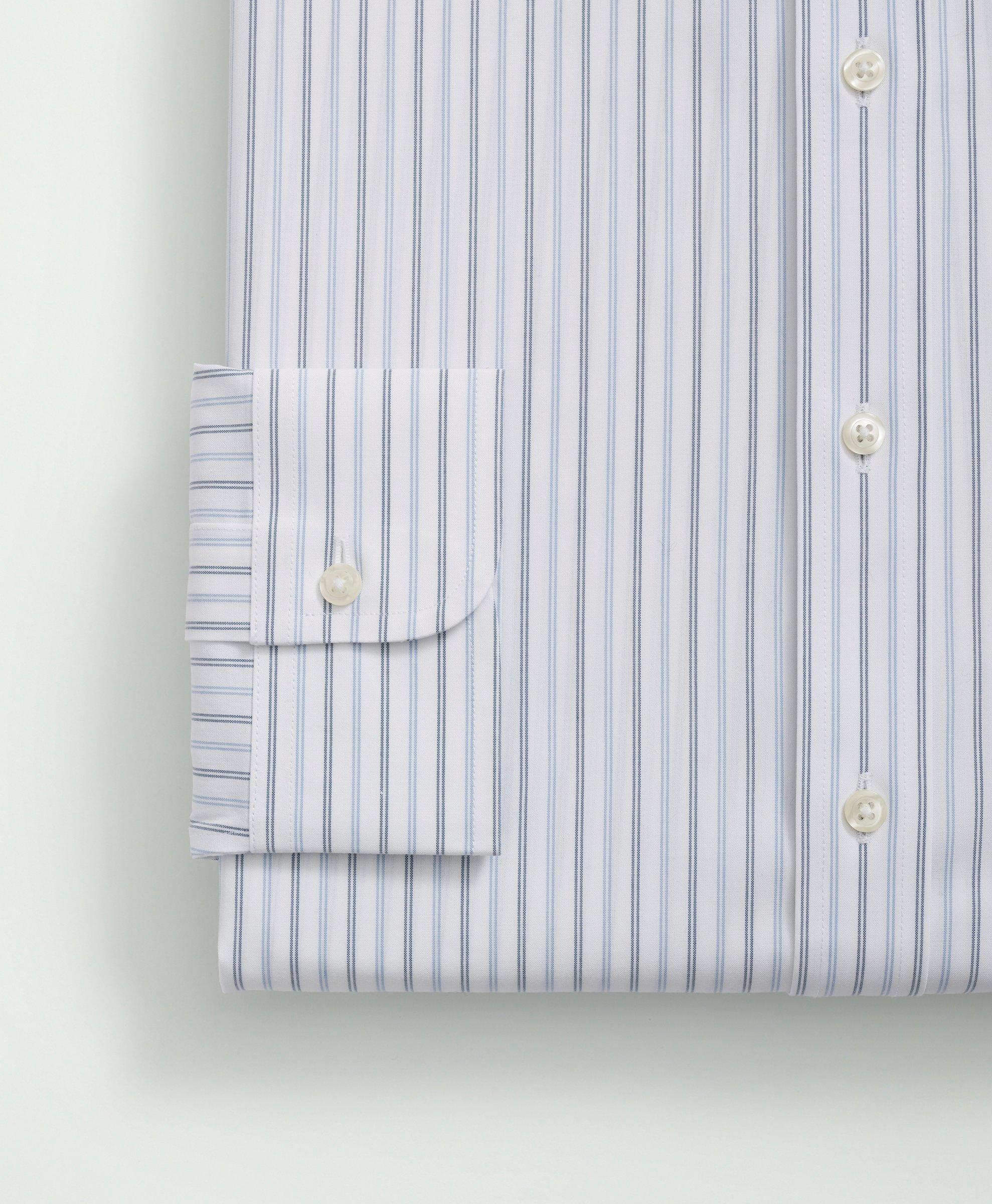 Stretch Supima® Cotton Non-Iron Poplin Polo Button-Down Collar  