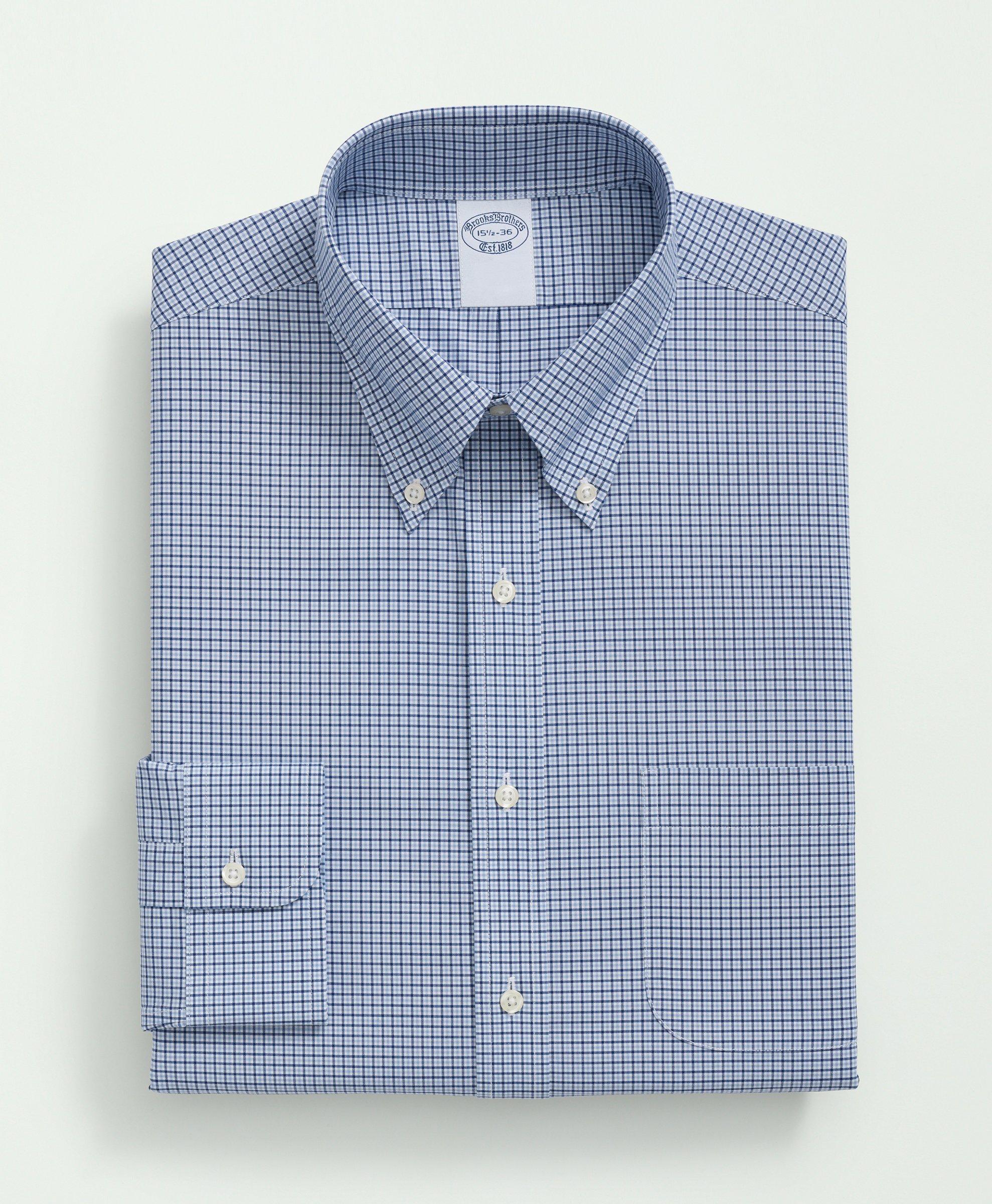 Stretch Supima® Cotton Non-Iron Poplin Polo Button-Down Collar  