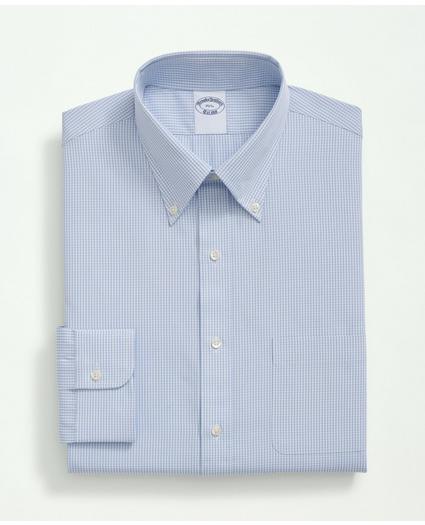 Supima® Cotton Poplin Polo Button-Down Collar, Micro Checked Dress Shirt, image 5