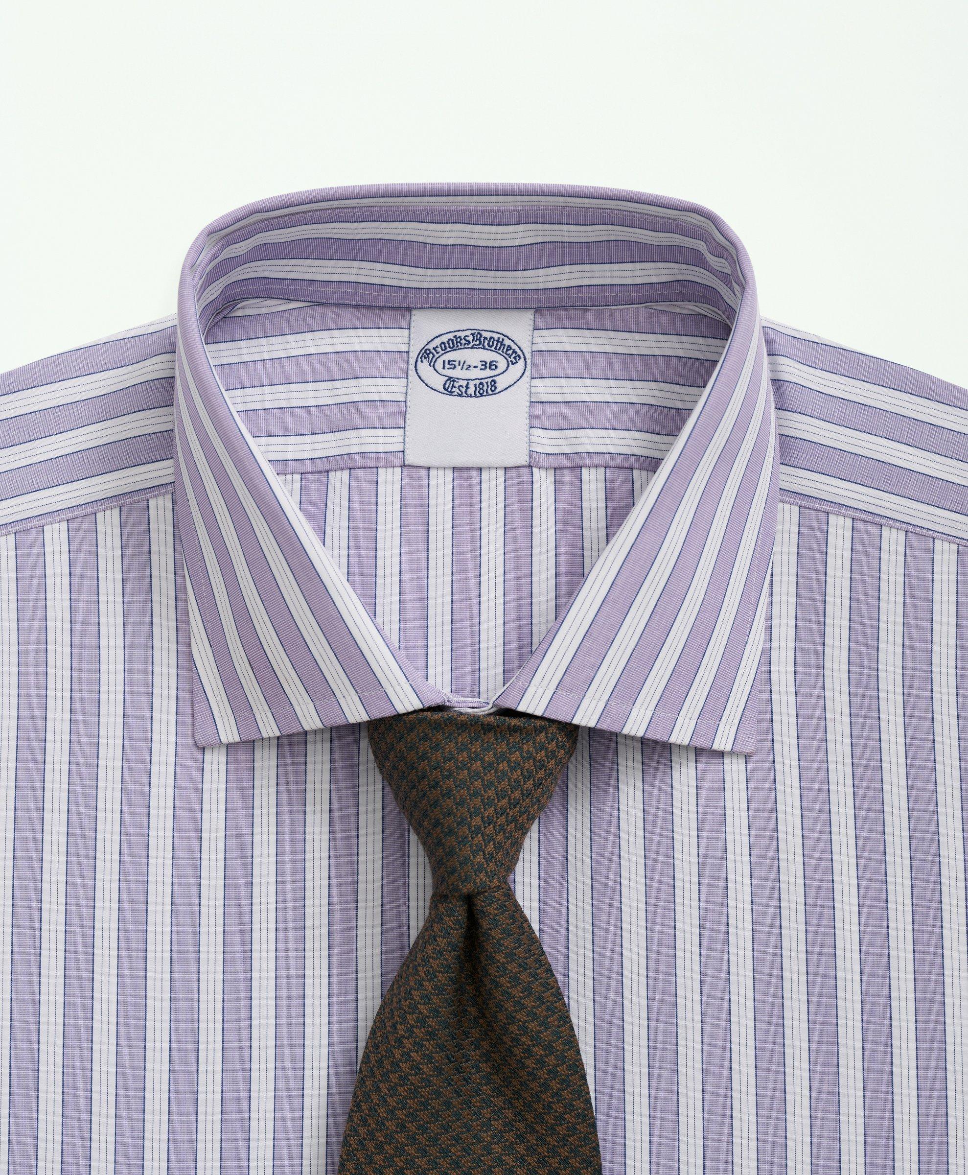 Brooks Brothers X Thomas Mason® Cotton Poplin English Collar, Striped Dress Shirt, image 2