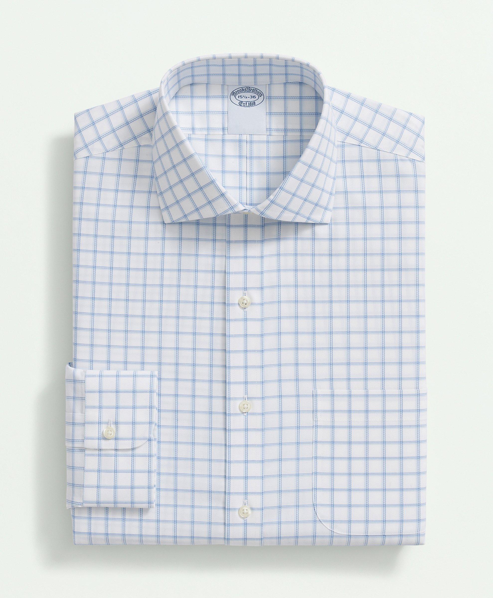 Stretch Supima® Cotton Non-Iron Royal Oxford English Spread Collar 