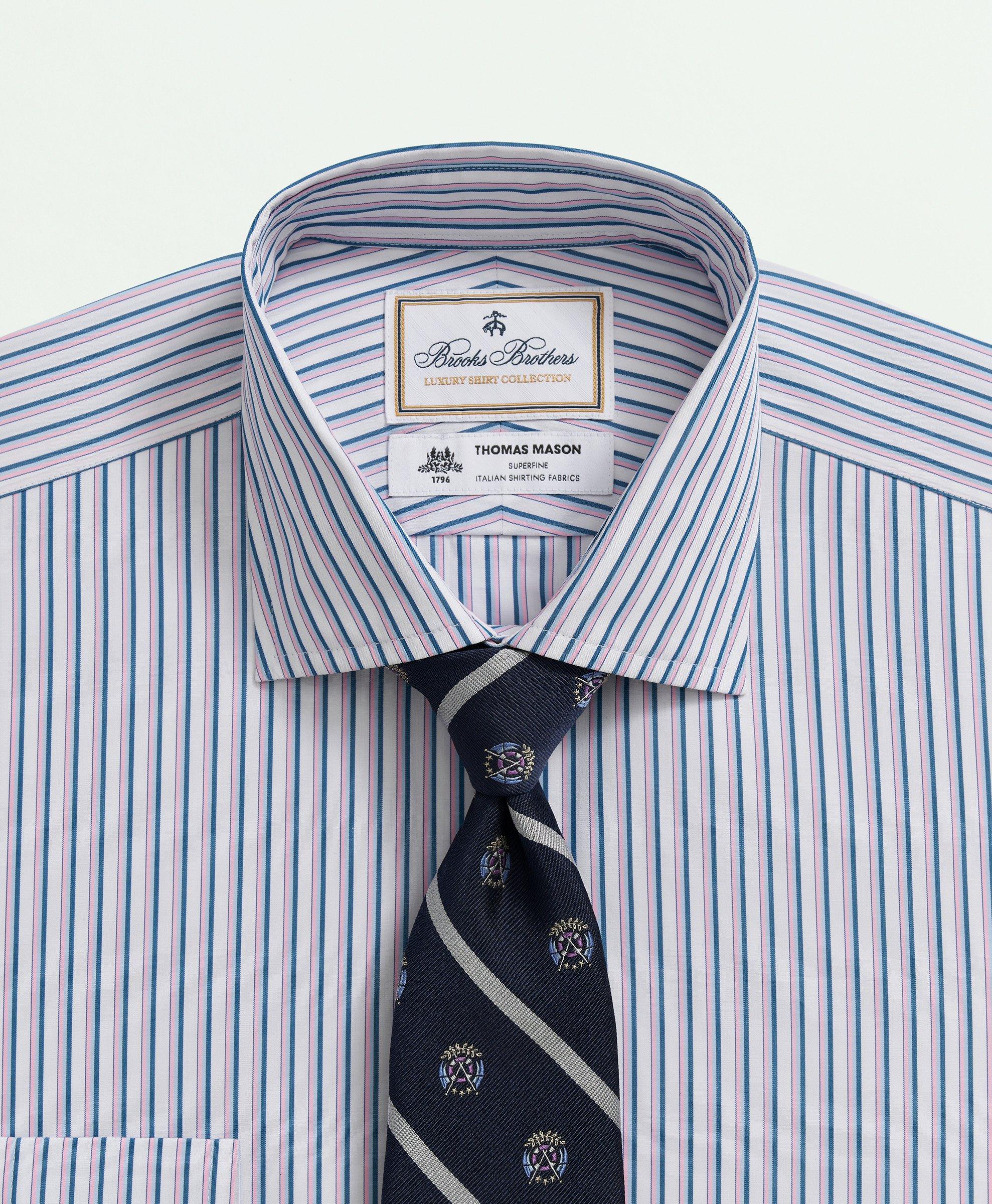 Robbins & Brooks 4-Way Flex Blue Dress Shirt Long Sleeve