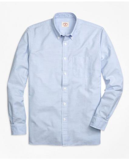 Solid Oxford Polo Button-Down Shirt, image 1
