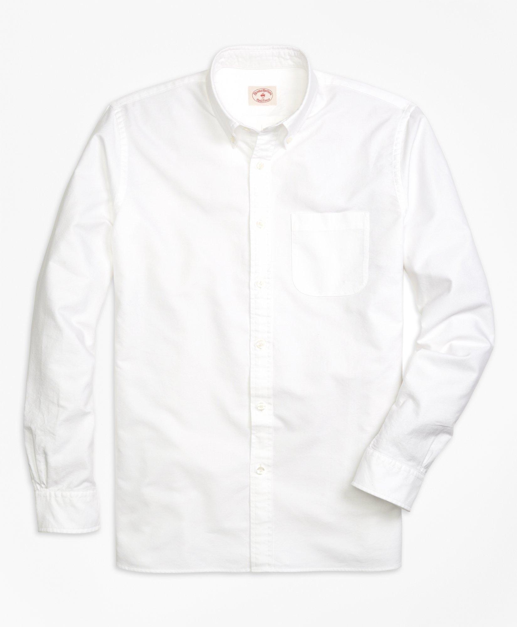 Solid Oxford Polo Button-Down Shirt