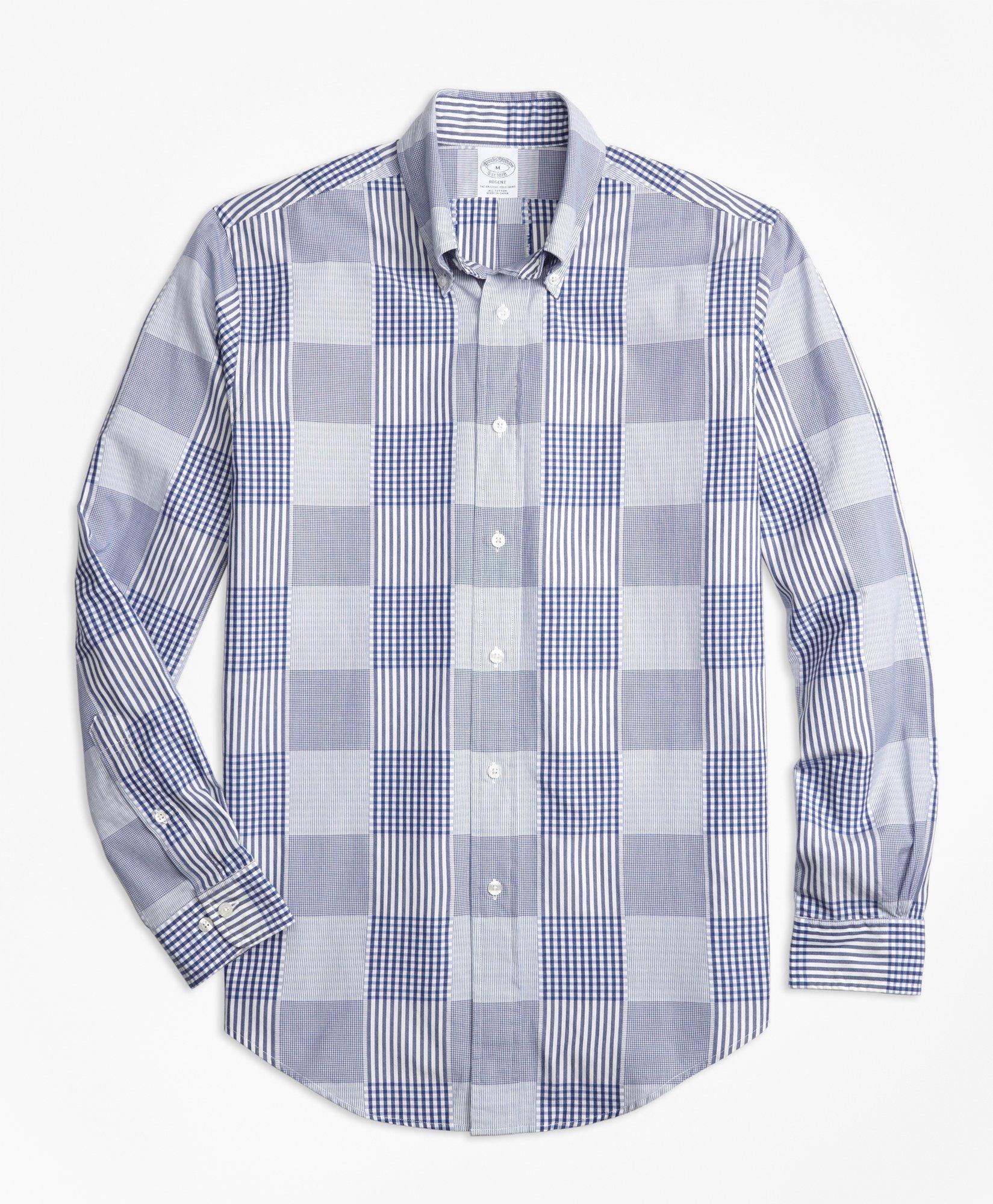 brooks brothers patchwork shirt