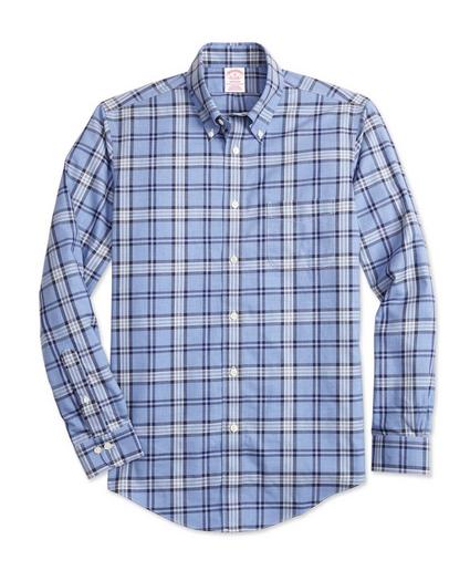 Madison Relaxed-Fit Sport Shirt, Non-Iron Brooks Brothers Signature Tartan, image 1