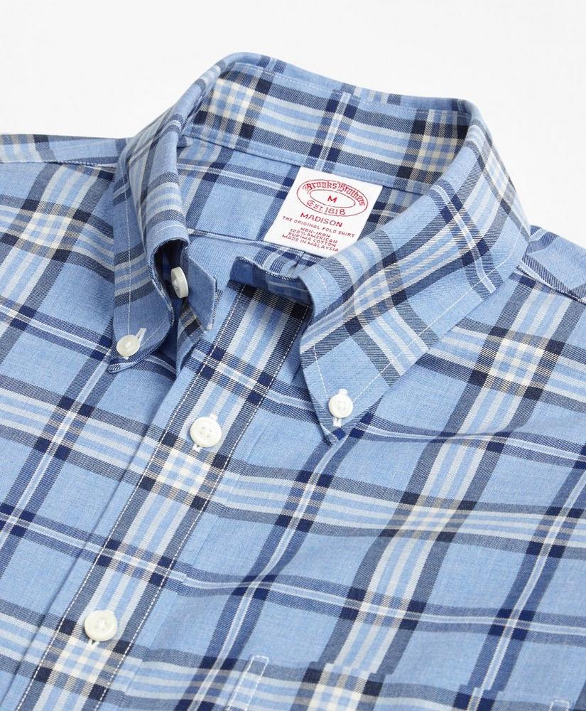 Madison Relaxed-Fit Sport Shirt, Non-Iron Brooks Brothers Signature Tartan, image 2