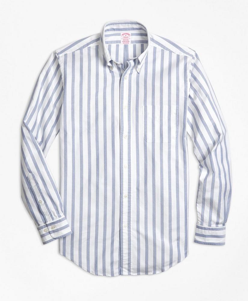 Madison Relaxed-Fit Sport Shirt, Oxford BB#1 Stripe, image 1