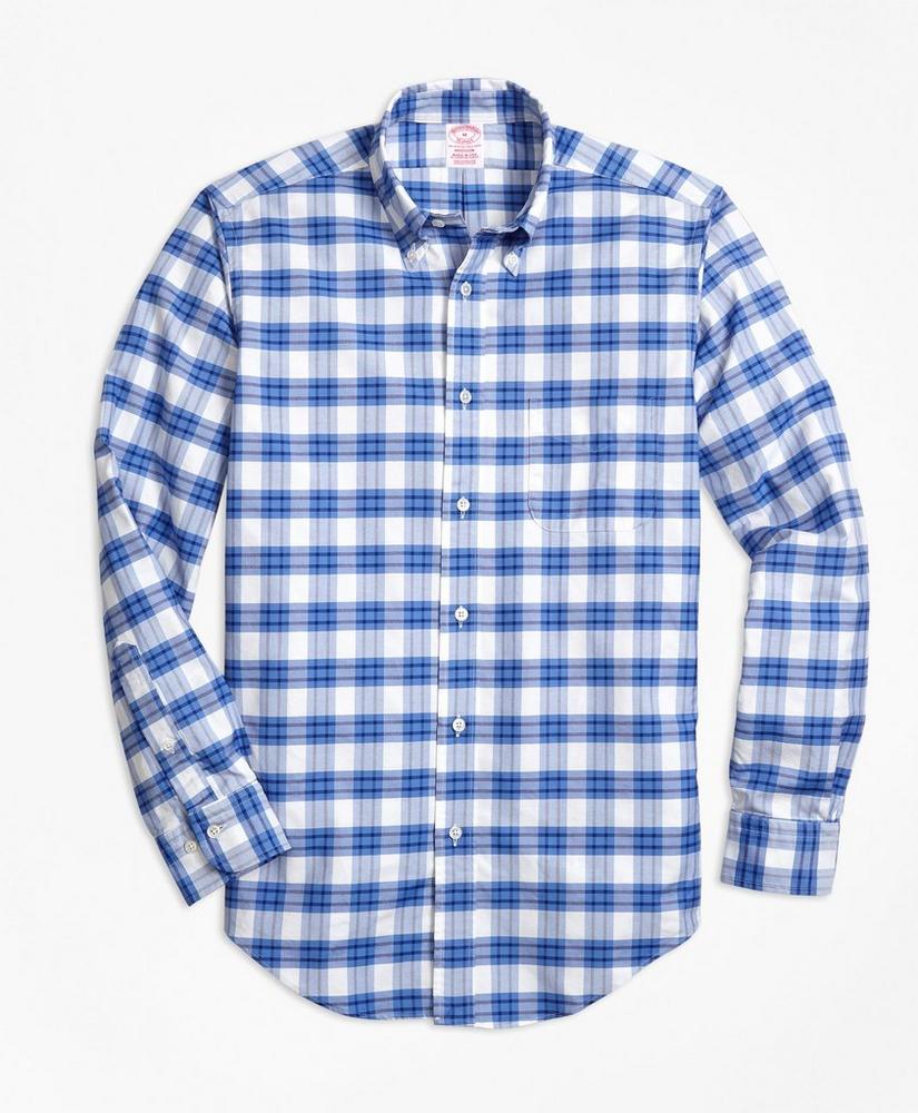 Madison Relaxed-Fit Sport Shirt, Oxford Plaid, image 1