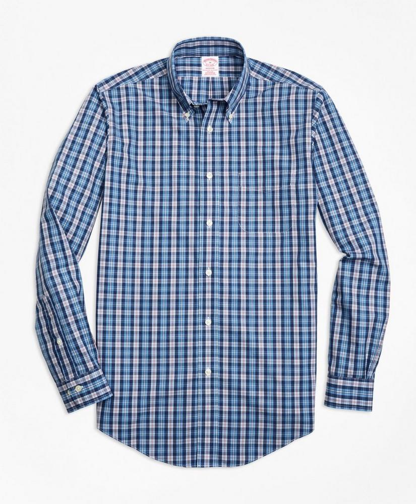 Madison Relaxed-Fit Sport Shirt, Non-Iron Heathered Multi-Plaid, image 1