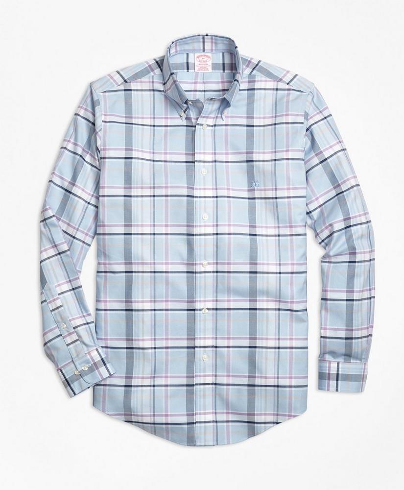 Madison Relaxed-Fit Sport Shirt, Non-Iron Plaid, image 1