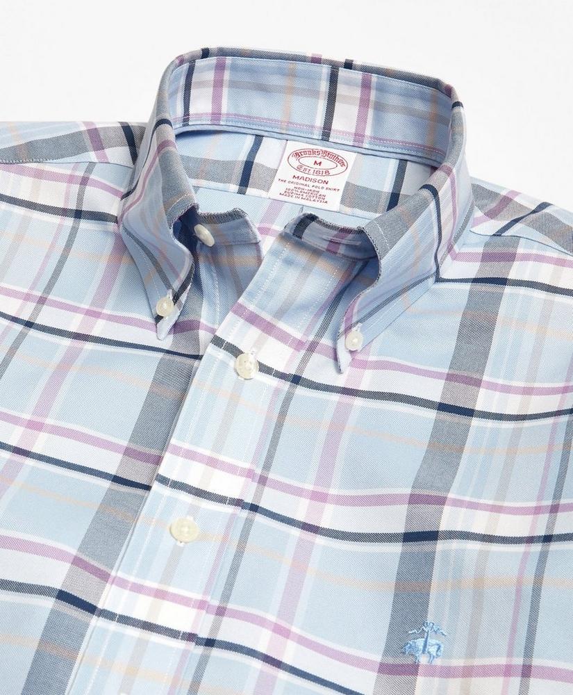 Madison Relaxed-Fit Sport Shirt, Non-Iron Plaid, image 2