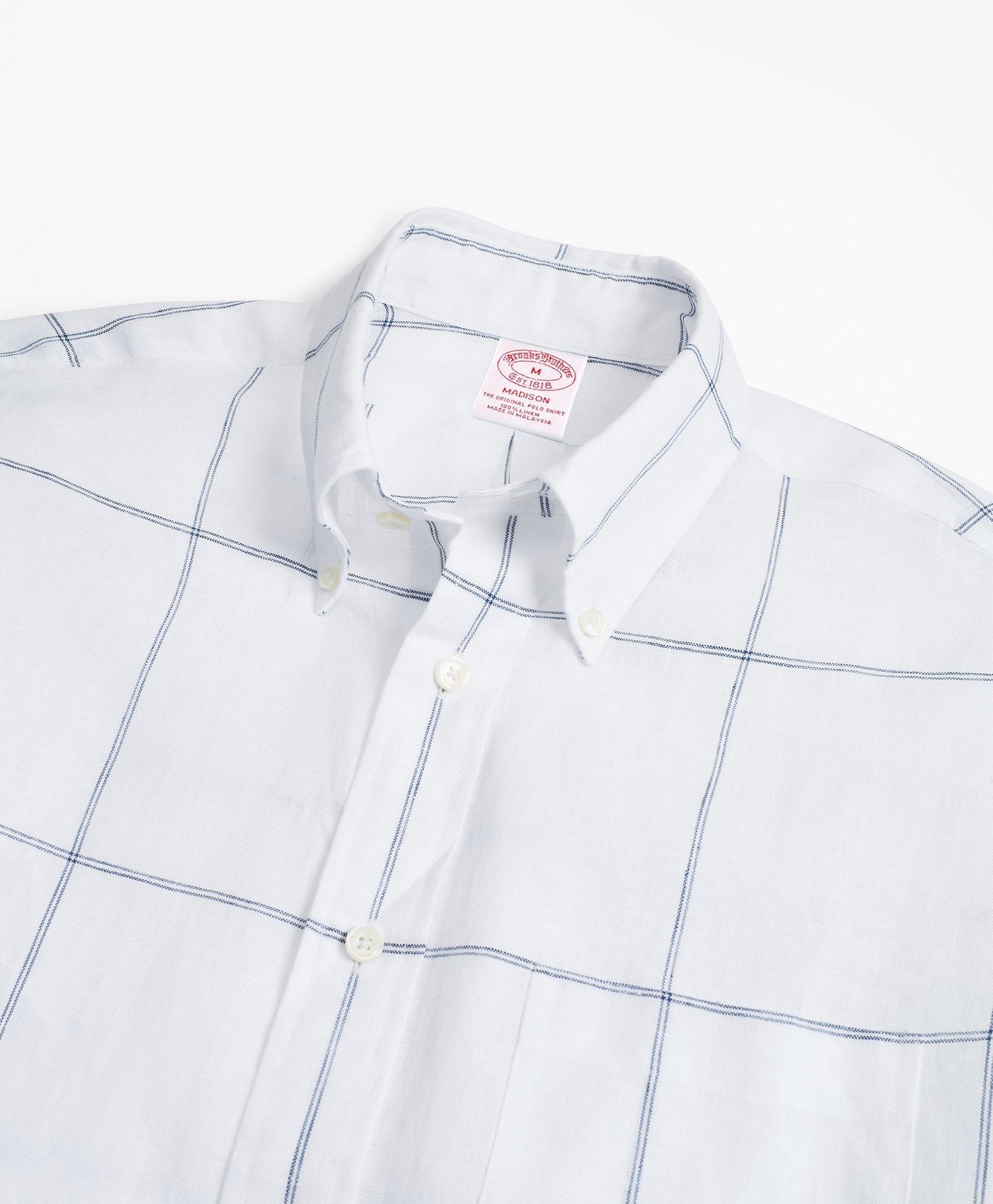 Large windowpane best sale dress shirt