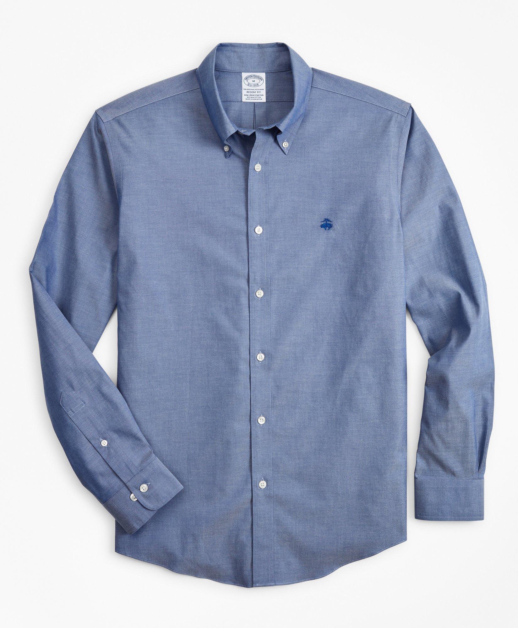 Regent Regular-Fit Chambray Sport Shirt