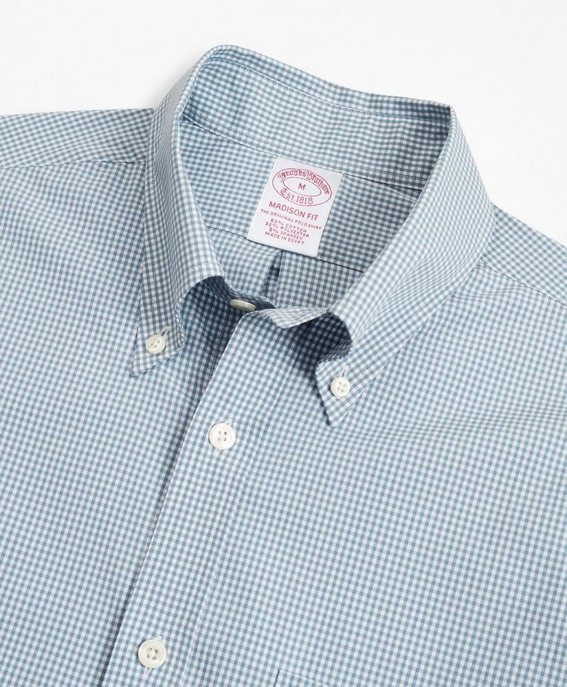 Madison Relaxed-Fit Sport Shirt, Brooks Brothers Stretch Performance Series with COOLMAX®, Gingham, image 2