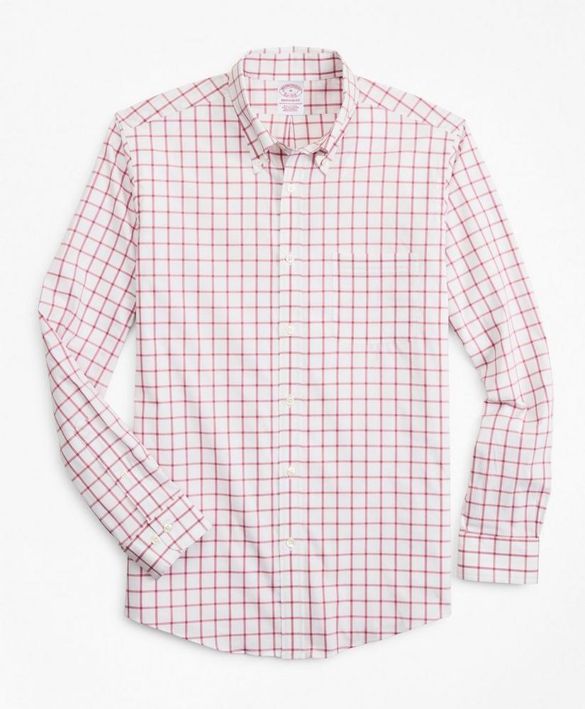 Madison Relaxed-Fit Sport Shirt, Brooks Brothers Stretch Performance Series with COOLMAX®, Windowpane, image 1