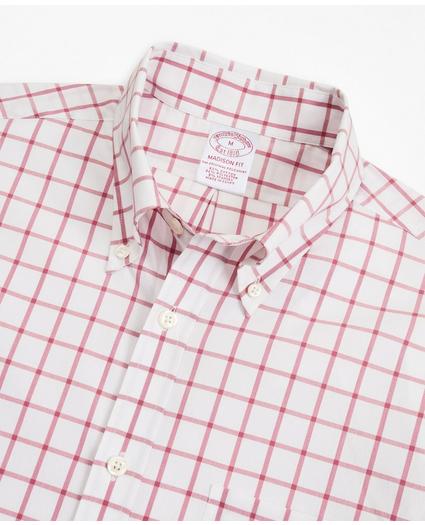 Madison Relaxed-Fit Sport Shirt, Brooks Brothers Stretch Performance Series with COOLMAX®, Windowpane, image 2