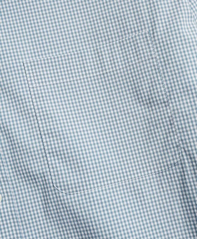 Milano Slim-Fit Sport Shirt, BrooksStretch™ Performance Series with COOLMAX®, Gingham, image 3
