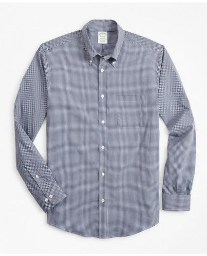 Milano Slim-Fit Sport Shirt, Brooks Brothers Stretch Performance Series with COOLMAX®, Gingham, image 1