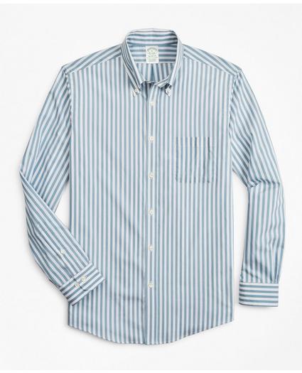 Milano Slim-Fit Sport Shirt, Brooks Brothers Stretch Performance Series with COOLMAX®, Stripe, image 1