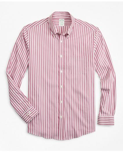 Milano Slim-Fit Sport Shirt, Brooks Brothers Stretch Performance Series with COOLMAX®, Stripe, image 1