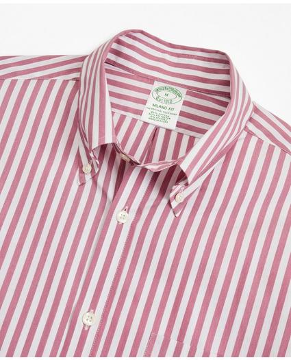 Milano Slim-Fit Sport Shirt, Brooks Brothers Stretch Performance Series with COOLMAX®, Stripe, image 2