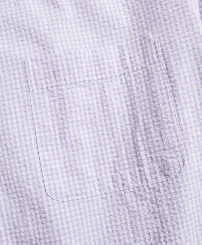Regent Regular-Fit Sport Shirt, Seersucker Gingham, image 3