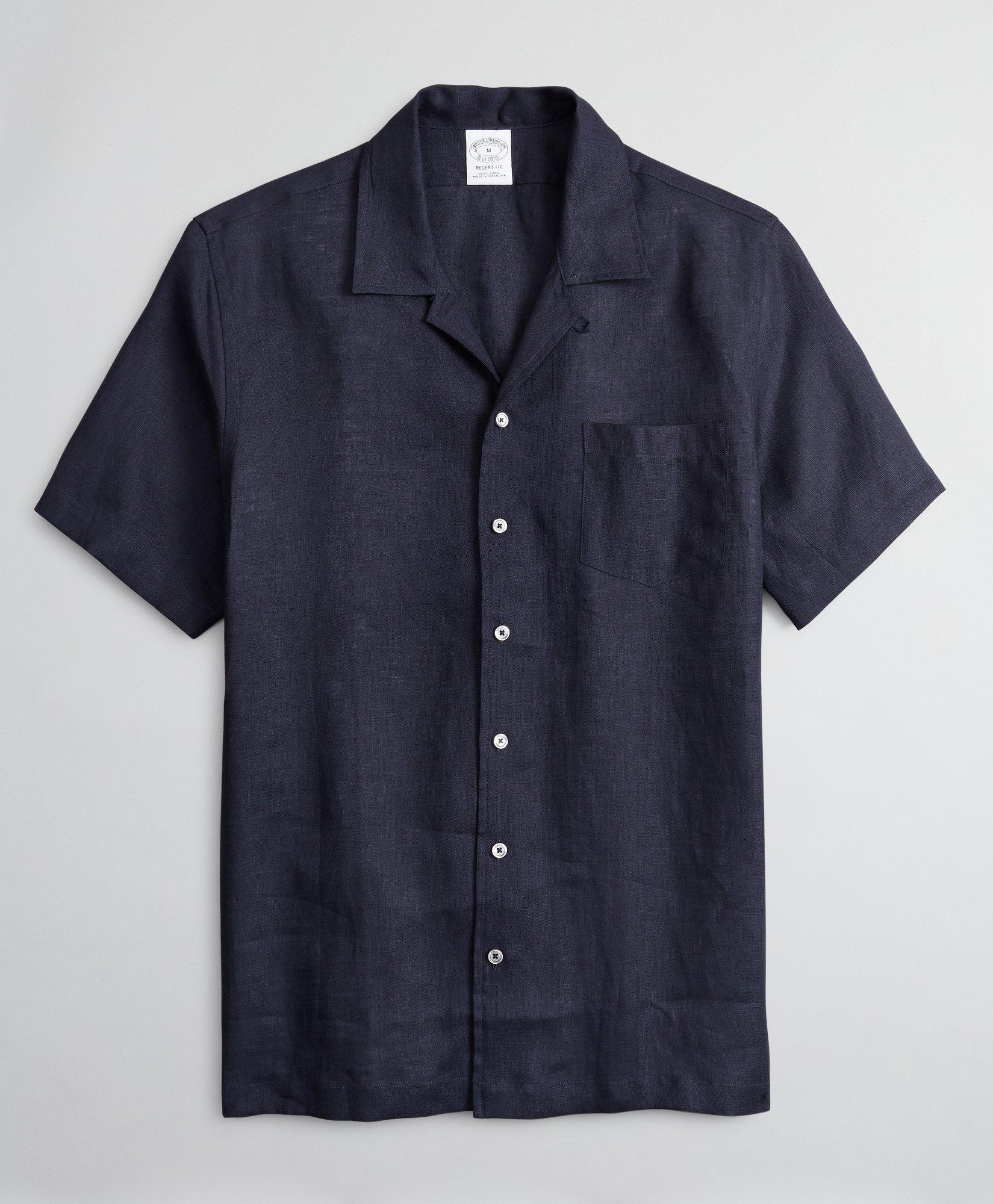 brooks brothers linen shirt