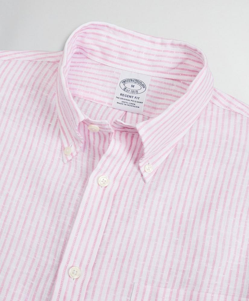 Regent Regular-Fit Sport Shirt, Irish Linen Dobby Stripe, image 2