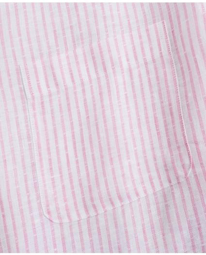 Regent Regular-Fit Sport Shirt, Irish Linen Dobby Stripe, image 3