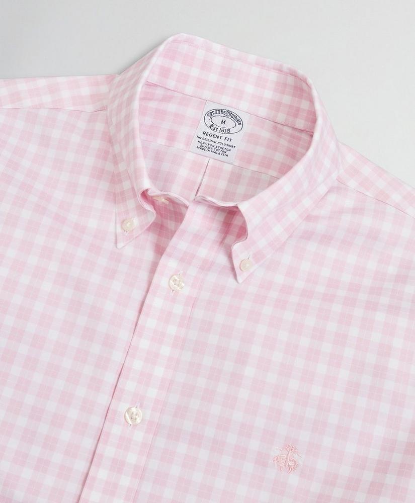 Pink Brooks Brothers Mens 1818 Regent Fit The Original Polo Shirt M 