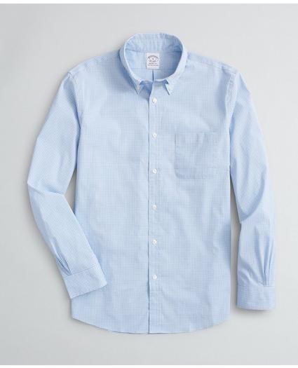 Regent Regular-Fit Sport Shirt, Brooks Brothers Stretch Performance Series with COOLMAX®, Gingham, image 1