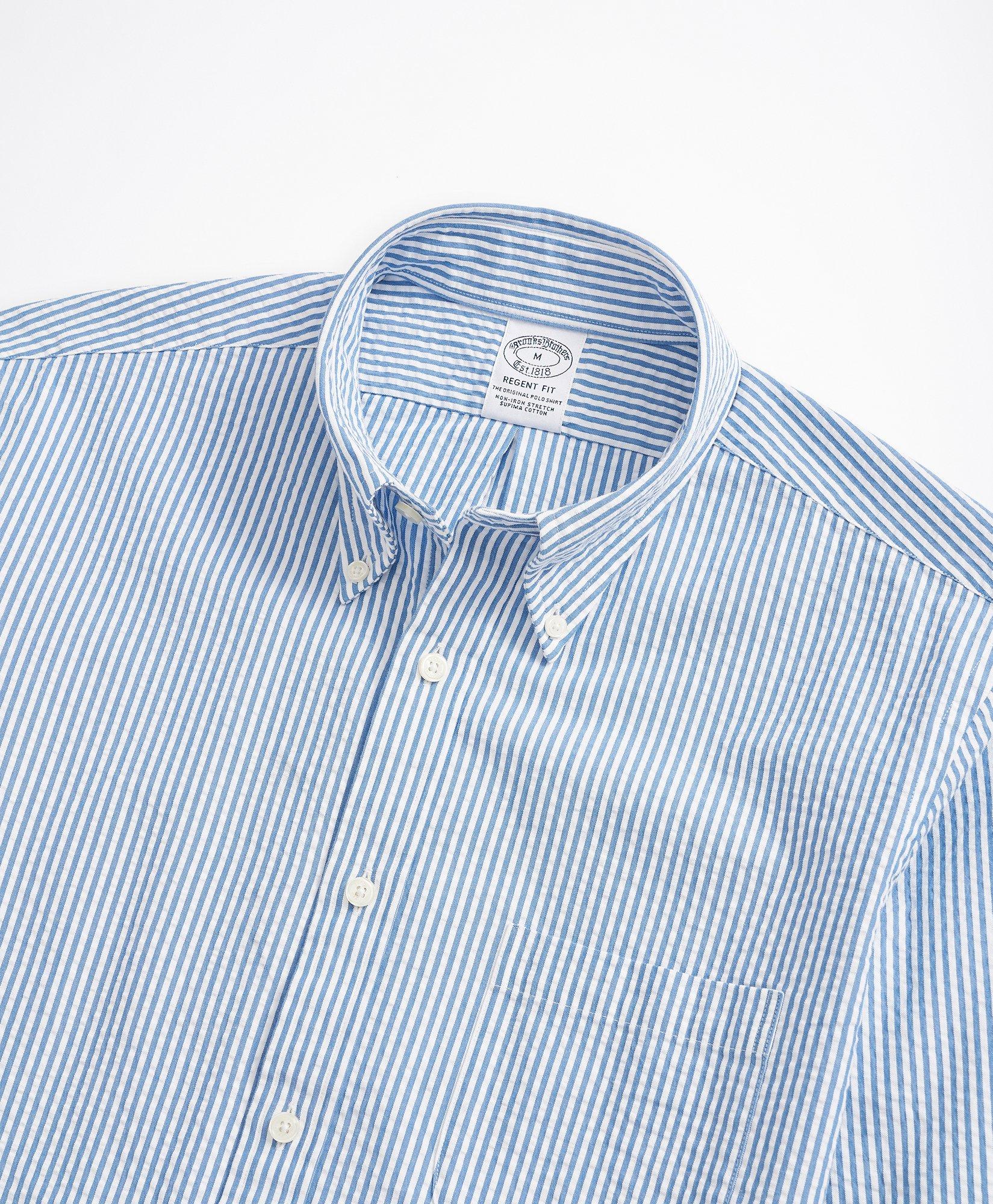 brooks brothers seersucker shirt