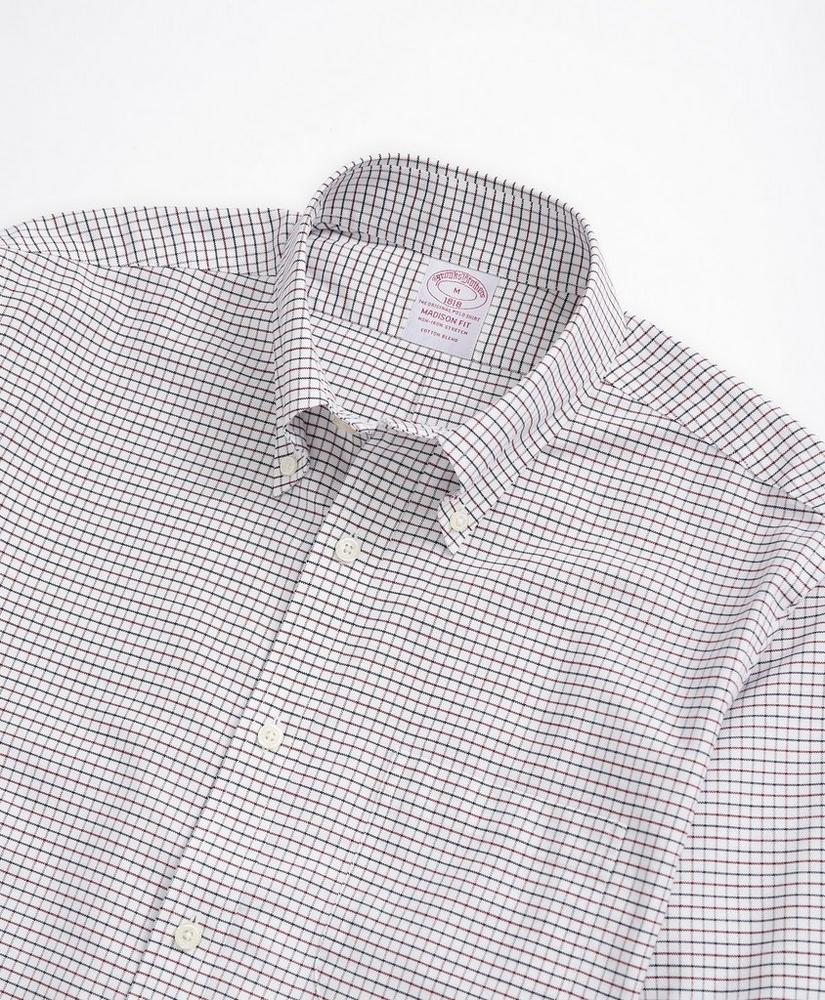 Stretch Madison Relaxed-Fit Sport Shirt, Non-Iron Check, image 2