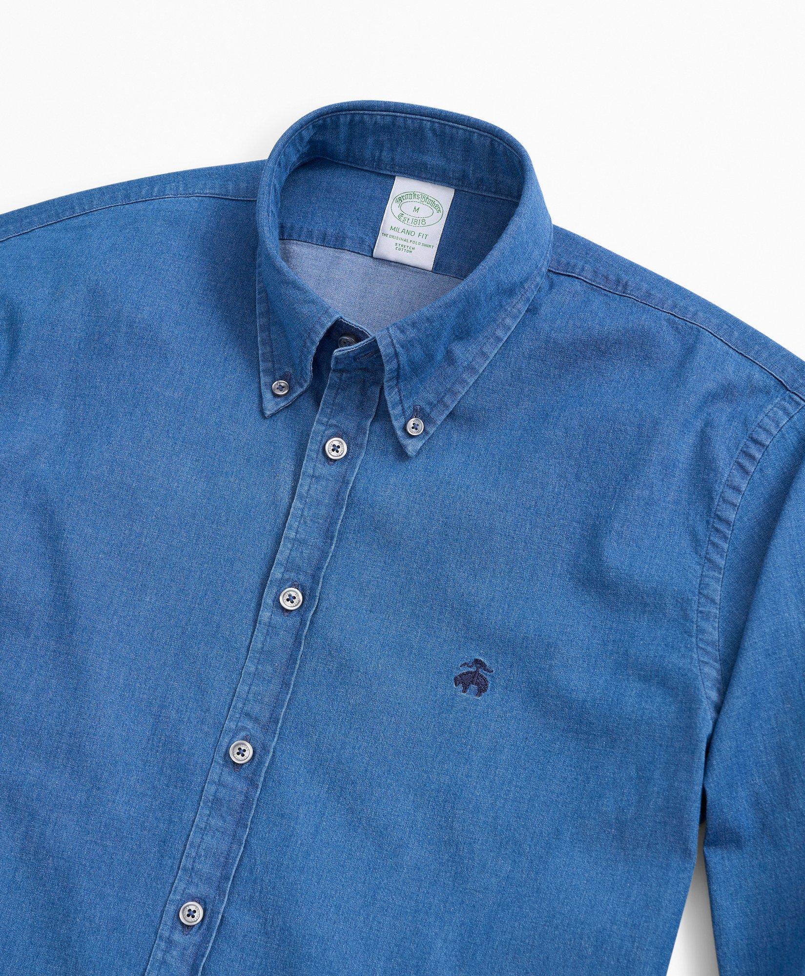 Brooks brothers 2024 denim shirt