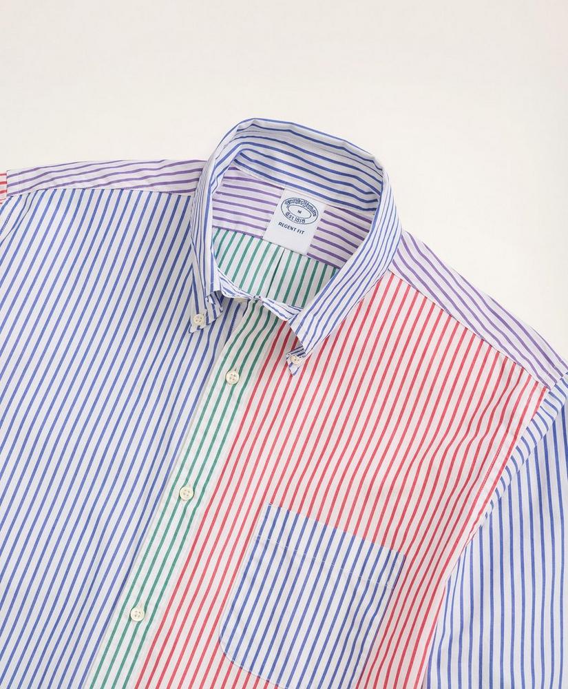 Regent Regular-Fit Original Broadcloth Sport Shirt, Fun Bengal Stripe, image 2
