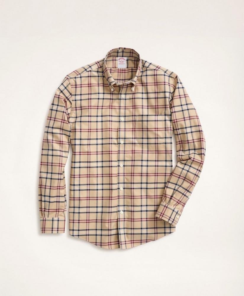 Madison Relaxed-Fit Non-Iron Stretch Twill Tartan Shirt, image 1