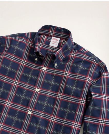 Madison Relaxed-Fit Non-Iron Stretch Twill Tartan Shirt, image 2