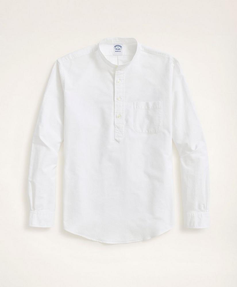 Regent Regular-Fit Cotton Oxford Popover Shirt, image 1